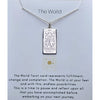 Necklace Tarot The World Sterling Silver (carded)