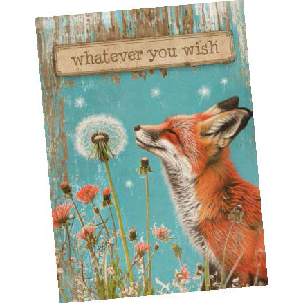 Greeting Card Fox Wishes