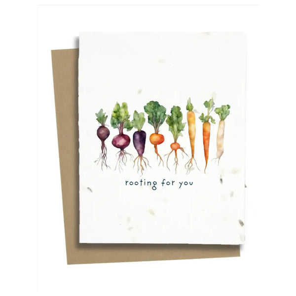 Plantable Greeting Card: Rooting