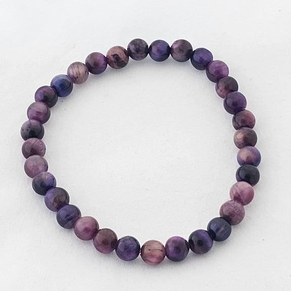 Bracelet 6mm galaxy tiger eye