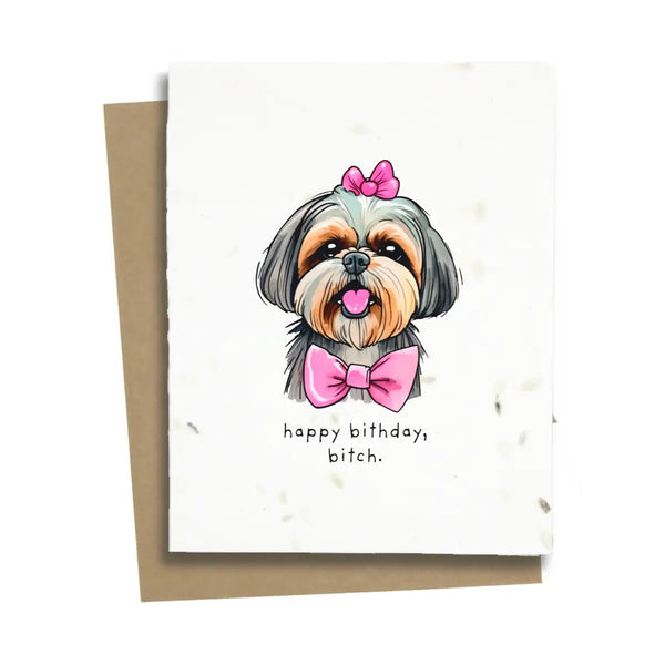 Plantable Greeting Card: Shih Tzu