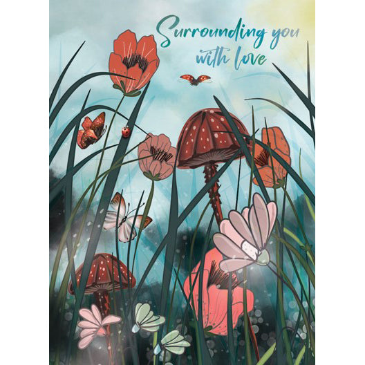 Greeting Card Surrounding with Love