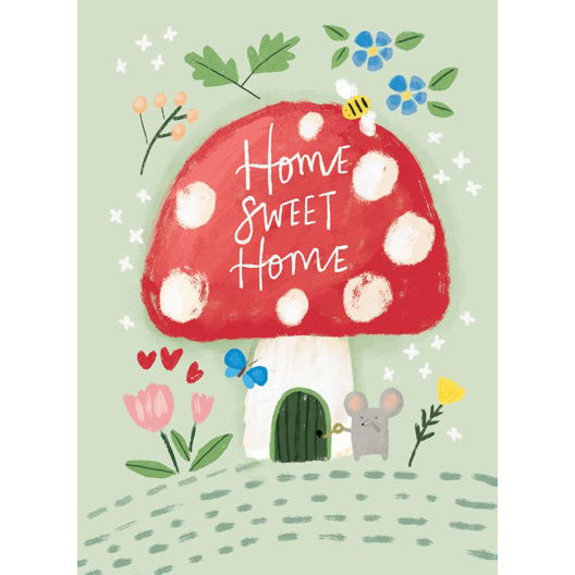 Greeting Card Mushroom House