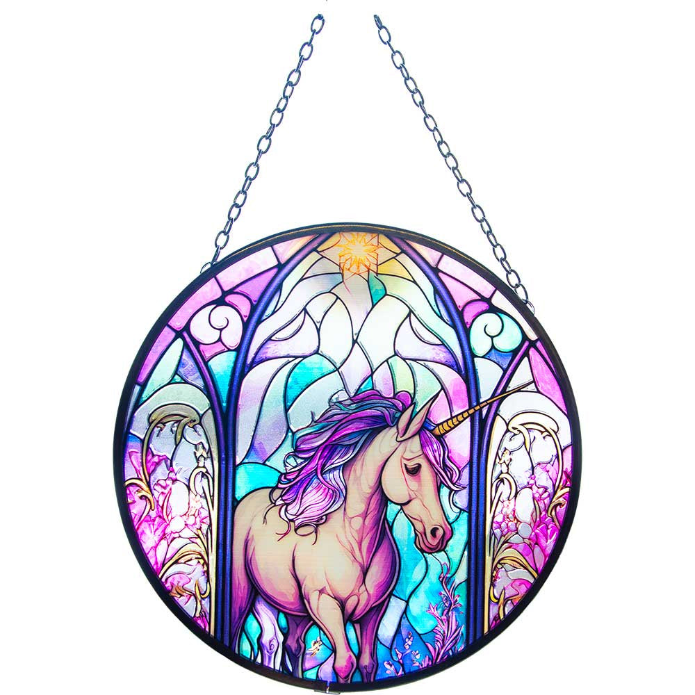 Glass Suncatcher Unicorn