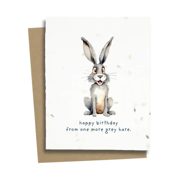 Plantable Greeting Card: Hare