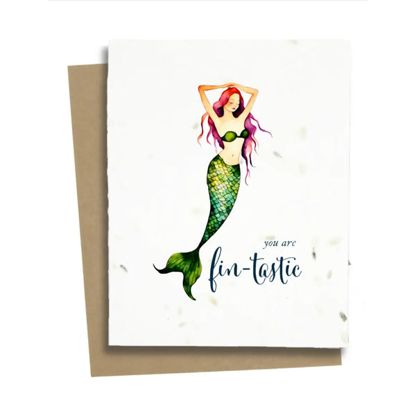 Plantable Greeting Card: Mermaid