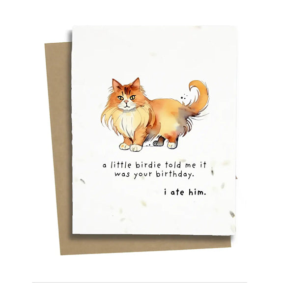 Plantable Greeting Card: Cat