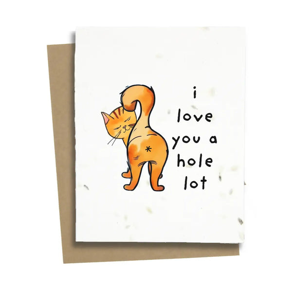 Plantable Greeting Card: Hole Lot