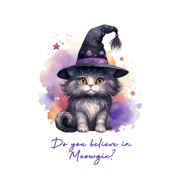 Greeting Card Believe in Meowgic
