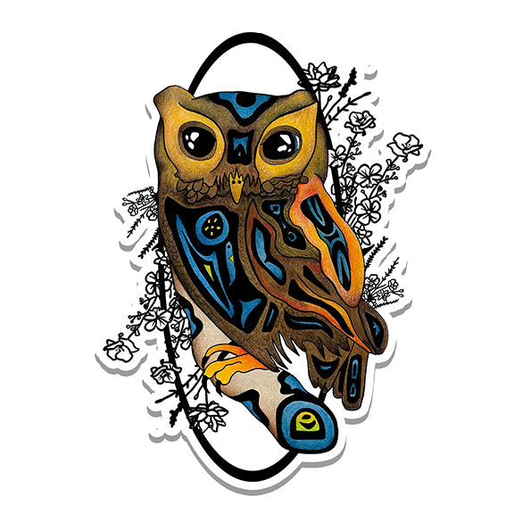Vinyl Sticker: Owl