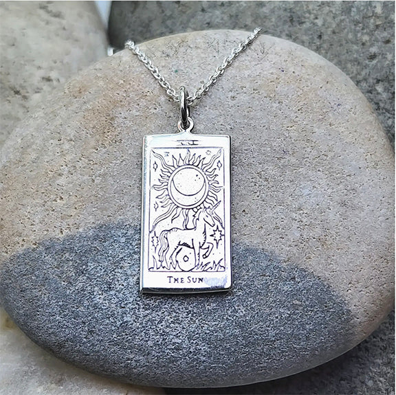 Necklace Tarot Sun Sterling Silver (carded)