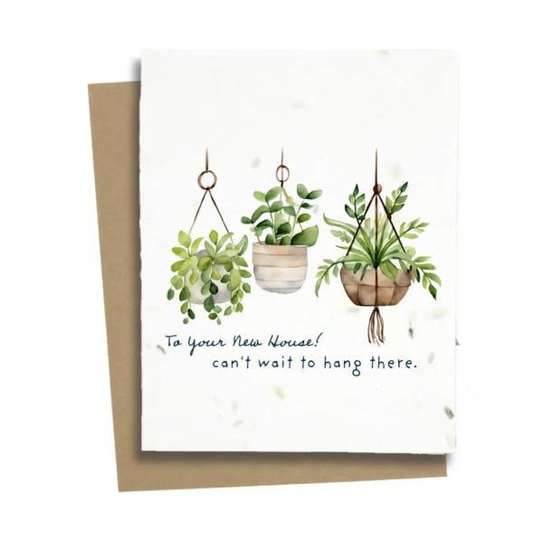 Plantable Greeting Card: House Warming