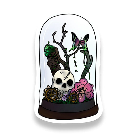 Vinyl Sticker: Skull Jar