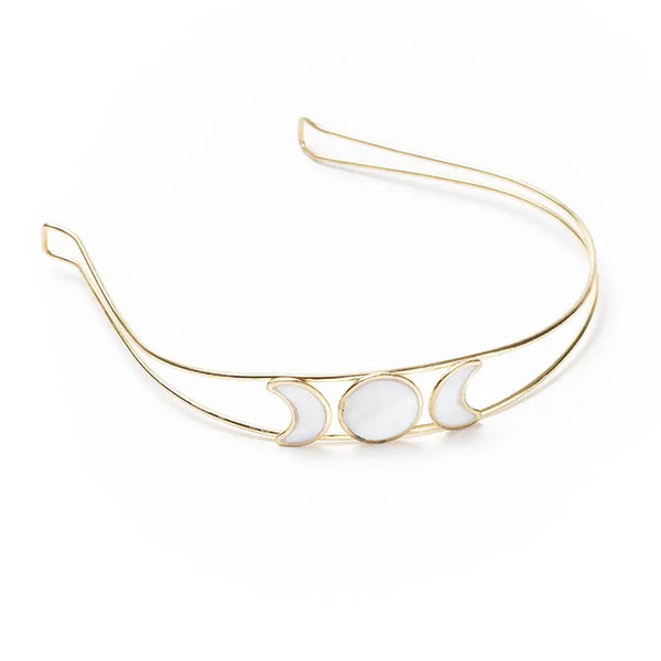 Moon Phase Headband - Mother of Pearl
