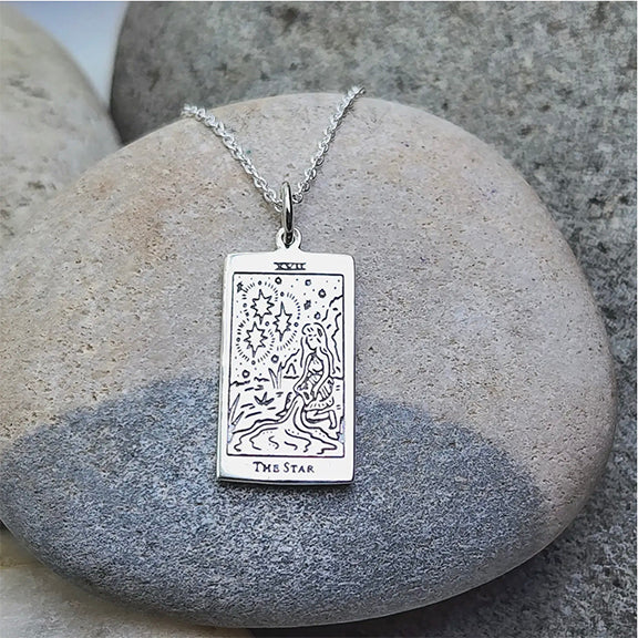 Necklace Tarot Star Sterling Silver (carded)