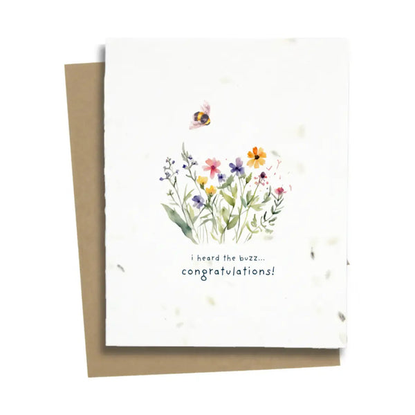 Plantable Greeting Card: Congratulations