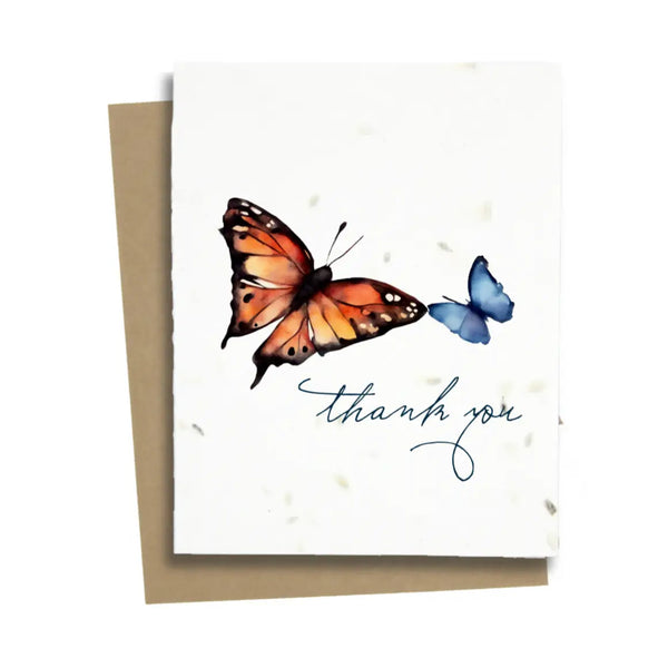 Plantable Greeting Card: Butterfly Thank You
