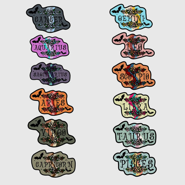 Vinyl Sticker: Zodiac
