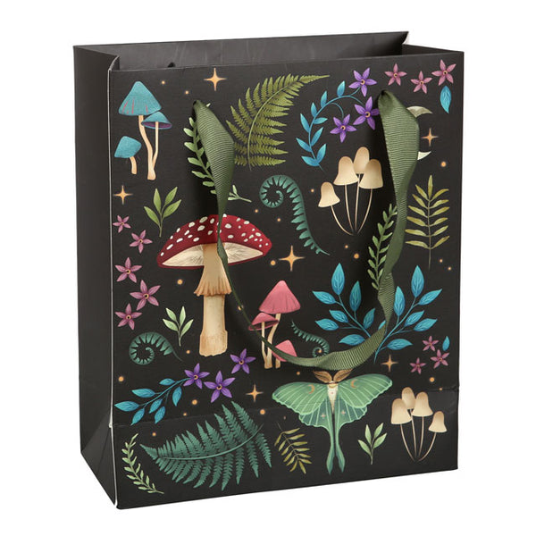 Gift Bag Medium Dark Forest Print