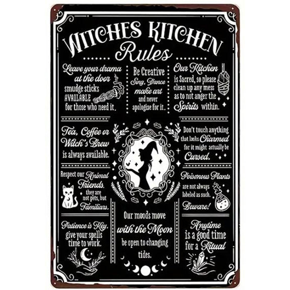 Metal Sign: Kitchen Rules
