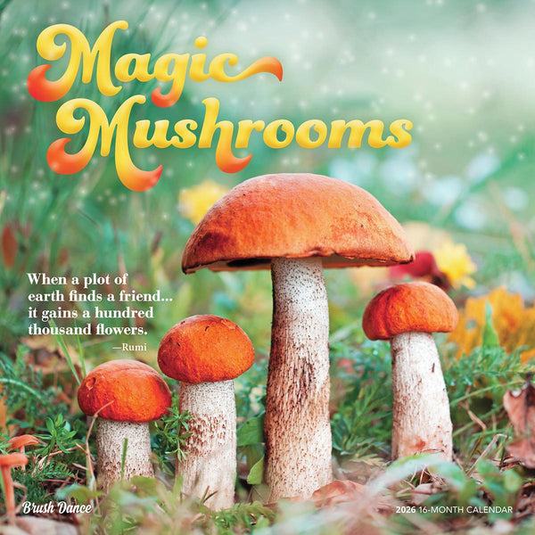 Wall Calendar 2026 Magic Mushrooms