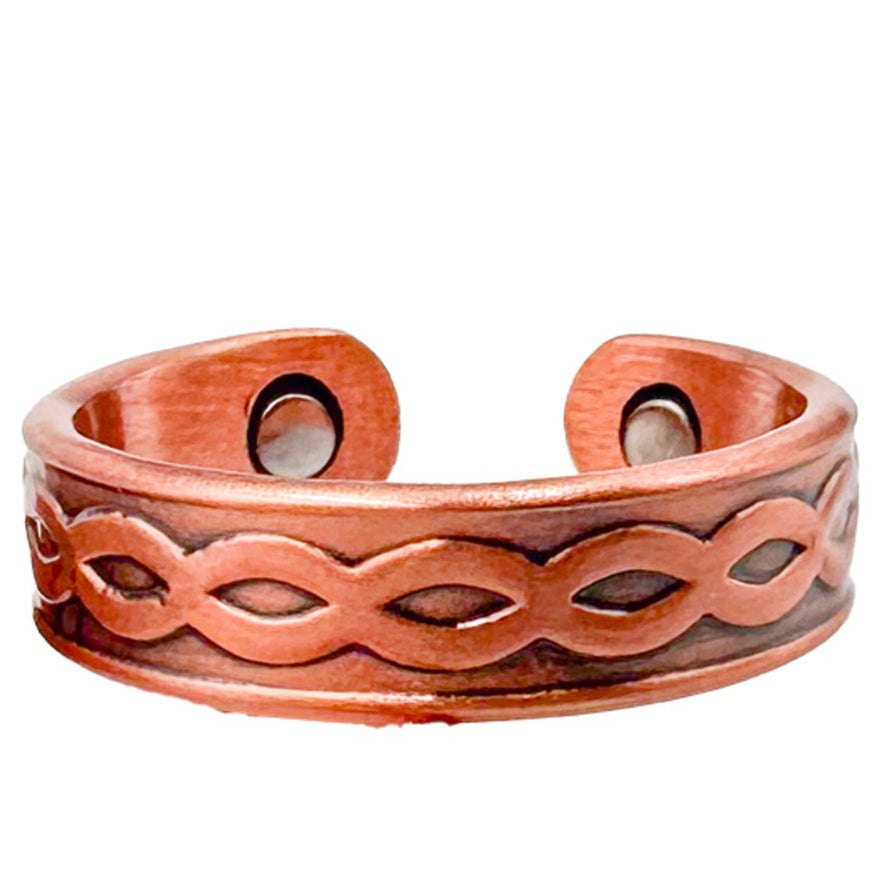 Magnetic Copper Ring - Infinity Wave