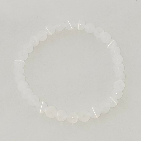 Bracelet 6mm Selenite
