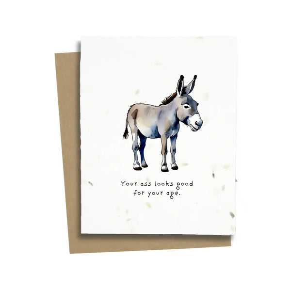 Plantable Greeting Card: Donkey