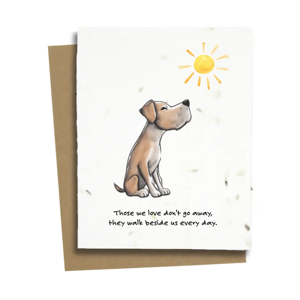 Plantable Greeting Card: Loss of Dog