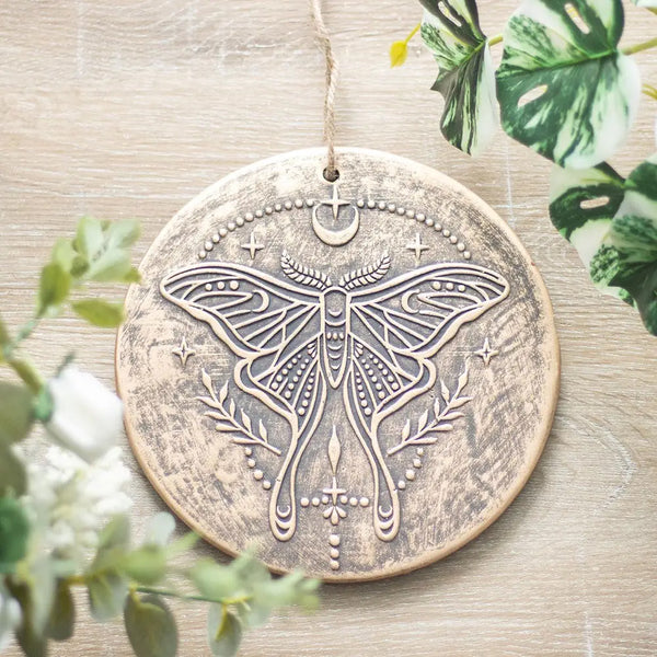 Luna Moth Hanging Plaque