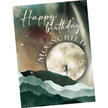 Greeting Card Moon Child