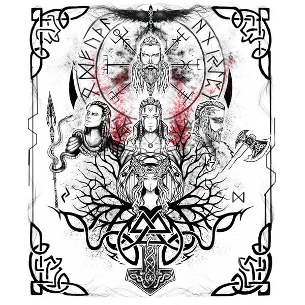 Tapestry Viking Gods