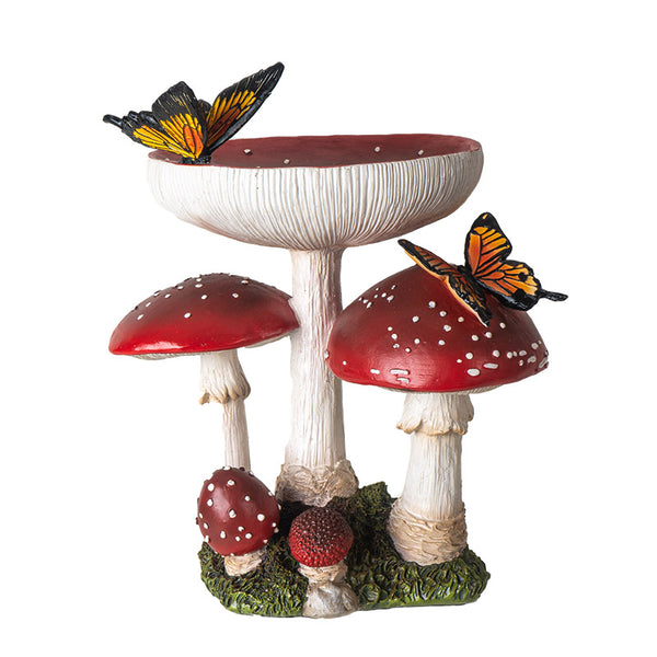 Toadstool Mushrooms W/Butterflies