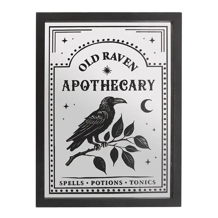 Mirrored Wall Art Old Raven Apothecary Gothic