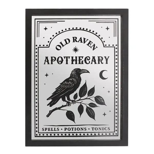Mirrored Wall Art Old Raven Apothecary Gothic