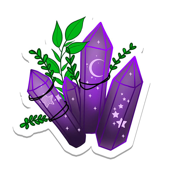 Vinyl Sticker: Purple Crystal Vinyl