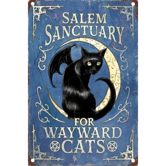 Metal Sign: Salem Sanctuary Blue