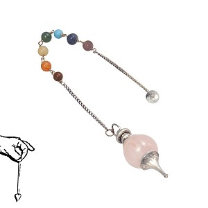 Pendulum Chakra Rose Quartz