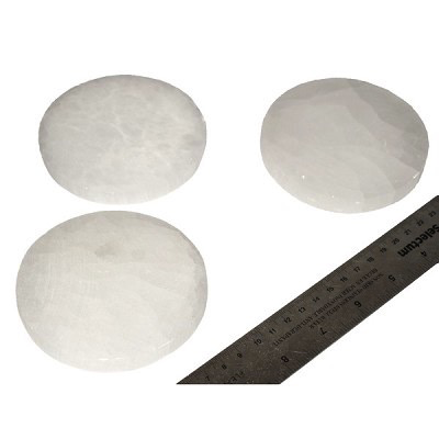 Selenite charging plate 14cm - plain