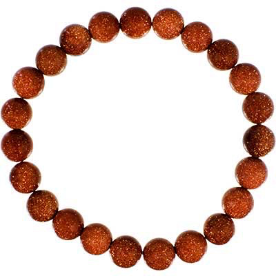 Bracelet 8mm Goldstone bead