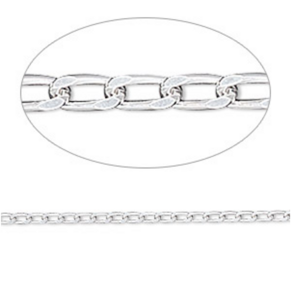 Chain 30” curb chain sterling silver