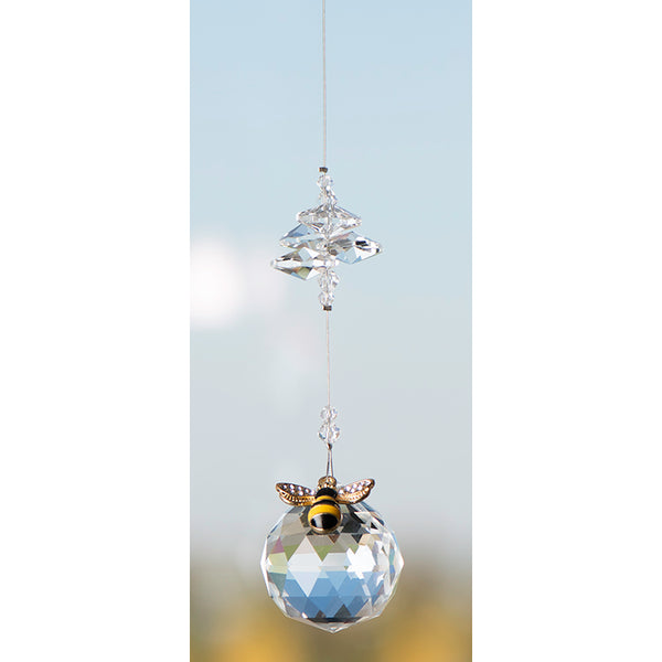 Bee on 30mm crystal ball