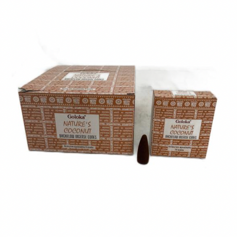 Incense backflow Goloka coconut (10 cones)