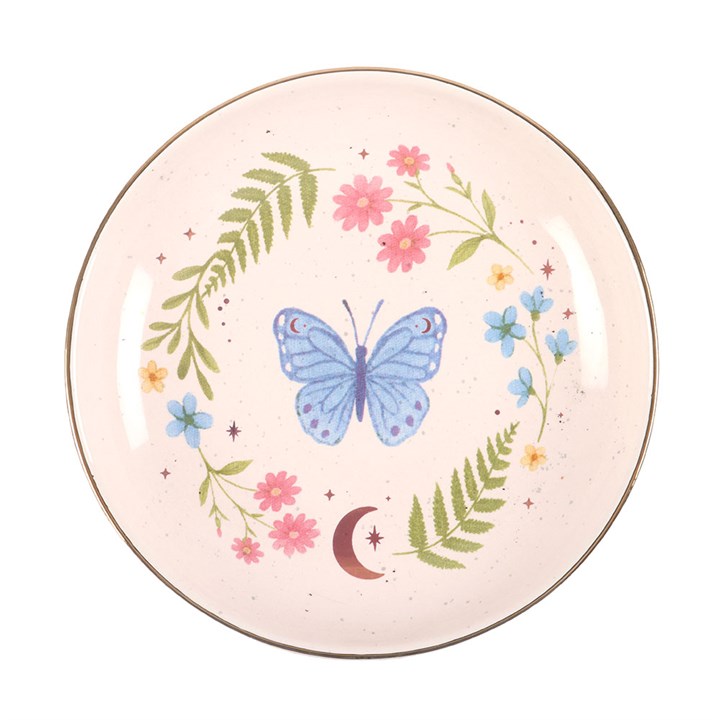 Trinket Dish - Luna Bloom - Butterfly Ceramic