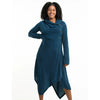 Hooded Pixie Sweater Dress in Blue - 1 Size / Green / Viscose