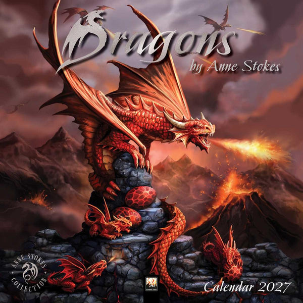 Wall Calendar 2027 Dragons by Anne Stokes
