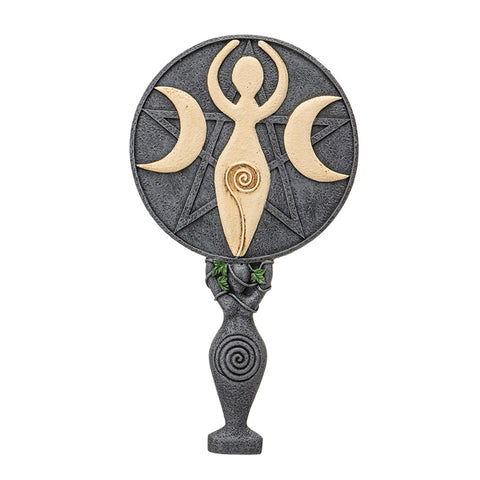 Hand Mirror Spiral Goddess