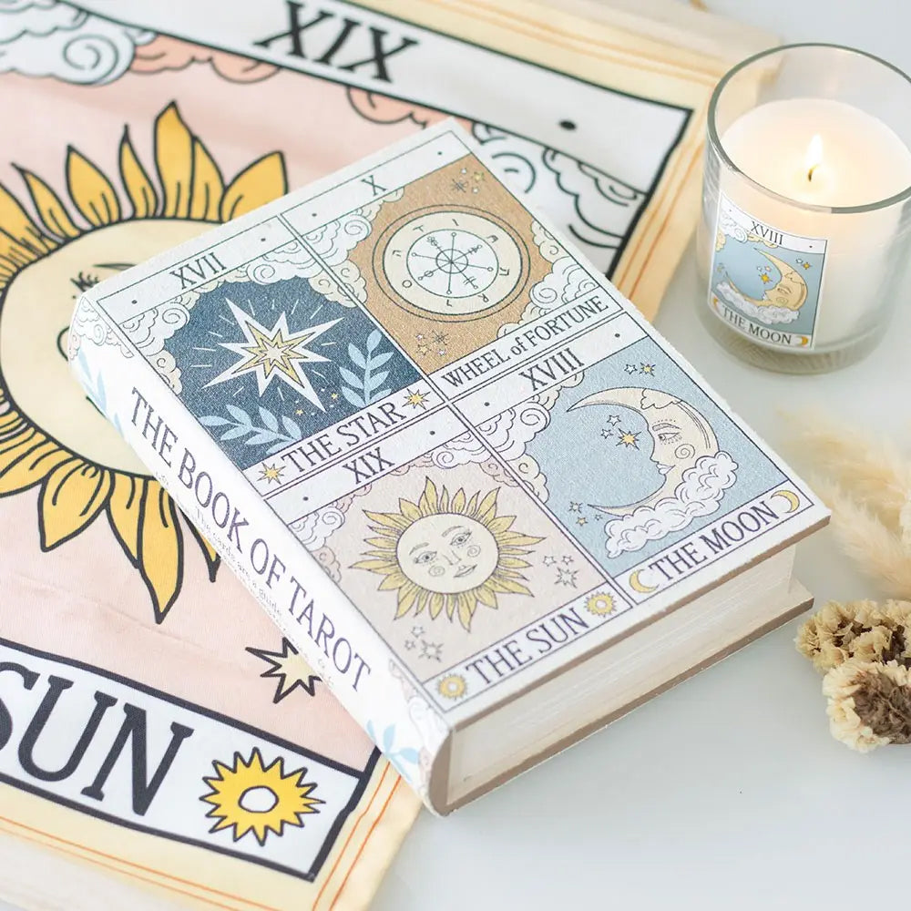 Vintage Tarot Book-Shaped Storage Box