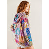 Patchwork Floral Hooded Top