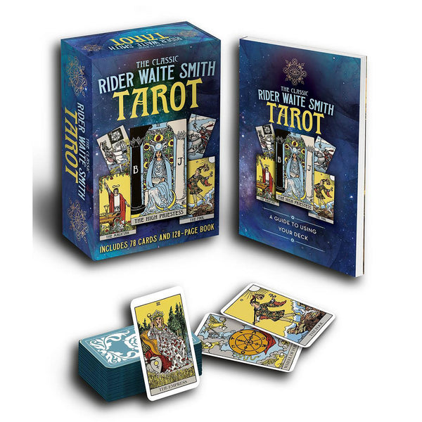 Classic Rider Waite Smith Tarot Book & Card Deck - A E Waite